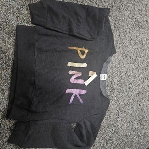 Victoria secret pink jogger set with shoulder Sweatshirt